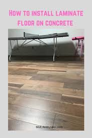 How To Install Laminate Floor On Concrete Colorful Designer In 2020 Installing Laminate Flooring Flooring Laminate Flooring Basement