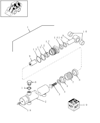 Ls180 Skid Steer Loader 9 99 07 02 01 Bucket Cylinder New Holland Constructuion