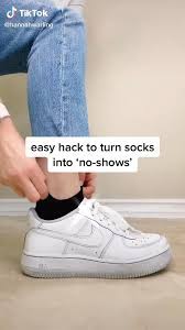 Easy How To Turn Socks Into No Show Socks Fashion Ootd Tiktok Video Fashion Socks Fashion Hacks Clothes Diy Clothes And Shoes