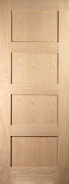 Shaker inset panel edge details: Shaker 4 Panel White Oak Veneer Interior Doors