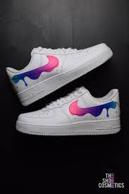 Paint Drip Custom Nike Air Force 1 Cute Nike Shoes Nike Shoes Air Force Nike Air Shoes