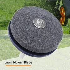 Certain products are available that you put onto your drill, then run it up and down the blade. Electric Drill Lawn Mower Grinding Machine Grass Trimmer Blade Sharpening Tools Other Home Garden Home Garden