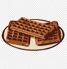 Set of tasty bubble waffle icons on white background. Ice Cream Belgian Waffle Breakfast A Piece Of Chocolate Waffles Plate Wafer Cartoon Png Pngwing