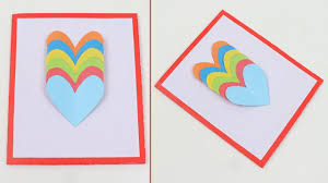 Connect with custom, printed cards that make awesome keepsakes. Diy How To Make Simple And Easy 3d Greeting Card With Heart Shapes Valentine Greeting Cards Youtube
