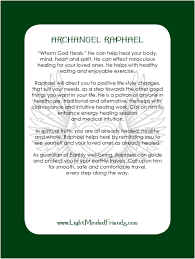 Archangel Raphael Card Printed On 310gsm Laminated Linen Card Stock You Get An Archangel Cards Included Wit Archangels Archangel Raphael Archangel Prayers