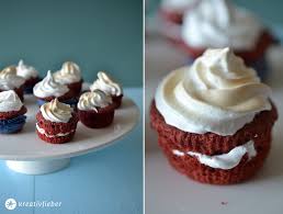 Red Velvet Cupcakes Mit Meringue Topping