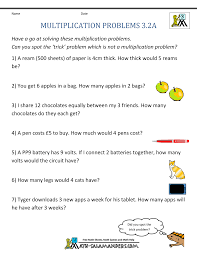 Designed to follow 3rd grade operations and algebraic guidelines for common core standards, it may also be used with. Multiplication Word Problem Worksheets 3rd Grade