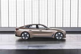 White cow leather seats, and wood trim light. Bmw Reveals Concept I4 News Car Design News