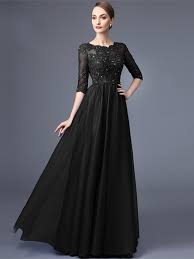 Maybe you would like to learn more about one of these? Robe De Soiree Vintage Chiffon A Ligne Col Ras Du Cou 1 2 Manche Robechics Com