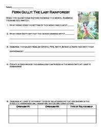 Fern Gully Movie Questions Human Impact On The Environment Ecology Science Teaching Resources Secondary Science Lessons This Or That Questions