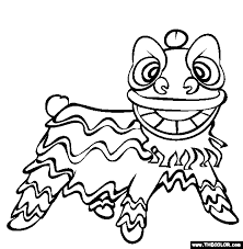 Colored construction paper and your child's handprints are all that's needed to put together this festive craft. Chinese New Year Coloring Pages