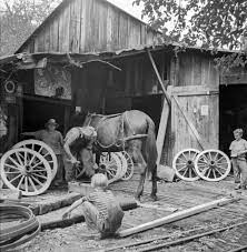 Rural Life in 1940s Tennessee: Blacksmith Shop and Farming Community