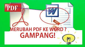 Pdf To Doc Cara Mudah Merubah File Pdf Ke Word Youtube