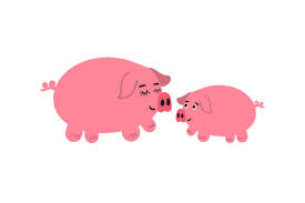 Download Mom And Baby Pigs Svg Cut File By Creative Fabrica Crafts Creative Fabrica