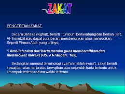 Zakat Pengertian Zakat Secara Bahasa Lughat Berarti Tumbuh Berkembang Dan Berkah Hr At Tirmidzi Atau Dapat Pula Berarti Membersihkan Atau Ppt Download