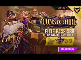 What is free fire season 39 elite pass release. Preorder Elite Pass Guns For Hire Garena Free Fire Youtube