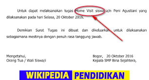 Mata pelajaran yang diajarkan :bahasa indonesia dan mata kuliah media pembelajaran di salah satu pts 4. Contoh Surat Kiprah Home Visit Guru Bk Dan Wali Kelas Sch Paperplane