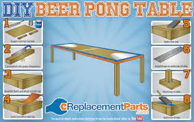 Make Your Own Beer Pong Table Ereplacementparts Com Diy Blog Beer Pong Table Diy Diy Beer Pong Table Diy Beer Pong