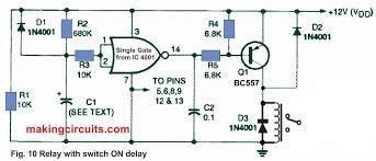 Image result for relay delay circuit