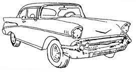 56 and 57 chevy bel air. Just For Funcraft Supplies Rubber Stamps Paper Crafts Scrapbooking Cool Drawings Paper Art Craft Car Cartoon