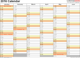 2016 Calendar Pdf 16 Free Printable Calendar Templates For Pdf Excel Calendar Template Free Printable Calendar Templates Excel Calendar