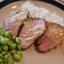 4 transfer the roast to the oven and roast for about 1 hour or until a thermometer inserted in the thickest part of the meat registers 57°c / 135°f. Asian Glazed Melt In Your Mouth Pork Tenderloin Recipe Allrecipes