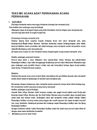 Majlis akad nikah berlangsung di masjid universiti sultan zainal abidin (unisza). Teks Mc Acara Akad Nikah Di Masjid Kumpulan Referensi Teks Pidato