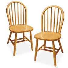 Solid Wood Chair Set Of 2 Natural Dining Room Furniture Kitchen Chairs Oak Generic Windsor Dining Chairs Oak Chair Dining Chair Set