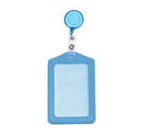 Work School Identification Holders 24-Pack Retractable Badge Reels -  Multicolor ID Card Holders With PU Leather Leather Badge Id Holder