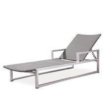Outdoor Garden Furniture Waterproof Swimming Pool Adjustable Aluminum Rattan Lawn Chaise Lounge Chair Outdoor Garden Furniture Lawn Chaise Chaise Lounge Chair
