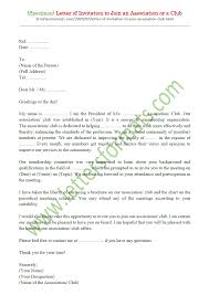 My name is (mention your name), on behalf of (mention agency name), would like to say you that we saw your request letter to use this place. Sample Letter Of Invitation To Join An Association Or A Club
