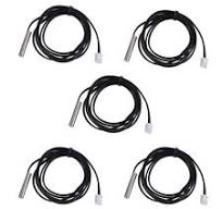 5PCS 1M NTC Thermistor Probe Digital Temperature Transimitter Extension  Cable US