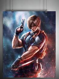 Leon Kennedy (RE4) - Limited Edition Fine Art Print - Leon Poster - Etsy UK
