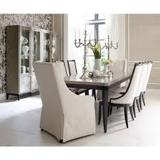 Sync up your dining room style with these full dining room sets from star furniture. Legacy Classic Symphony Rectangular Dining Table In Platinum Black Tie 5640 221 By Dining Rooms Outlet
