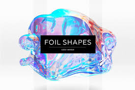 Gold foil png tin foil hat png torn note paper png paper napkin png paper falling png scrapbook paper png. 23 Holographic Shapes In Design Elements On Yellow Images Creative Store