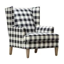 Shop for plaid wingback chair slipcovers online at target. Black White Buffalo Check Ethan Parker Chair By Ethan Allen Furniture Home Home Decor