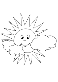 Print this coloring page (it'll print full page). Sun Clouds Coloring Page Lessons Worksheets And Activities
