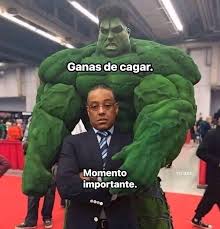 Me dio pena firmar este meme, pero también me dio mucha gracia. Like si  estás en modo Hulk en este momento.  . . . . . . . . . . . . . . . . . .  --El Gaider Abdul