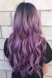 The darker the purple, the more subtle it looks. Women Synthetic Hair Ombre Long Wavy Costume Cosplay Wig Purple Hair Styles Lilac Hair Hair Color Purple