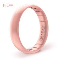 Introducing Rose Gold Silicone Rings This Luxury Look Is Created With A New Patent Pending Rose Gold Infused Silicone Wedding Band Enso Rings Silicone Rings