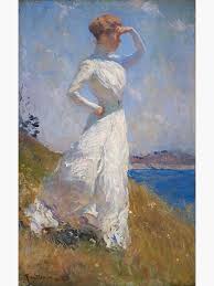Sunlight Oil Painting By Frank Benson Photographic Print By Podartist In 2021 Impressionist Art Fine Art Famous Art