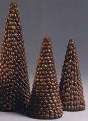 Diy Coffee Bean Trees Handmade Christmas Crafts Holiday Crafts