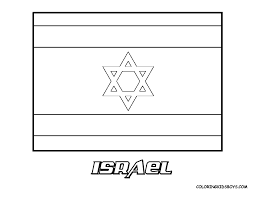 Coloring page for the flag of. Israel Flag Colouring Page To Print Israel Flag Flag Coloring Pages Israeli Flag