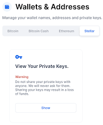 Cryptocurrency wallets offer online or offline storage for your personal crypto key, and are usually available in the form of hot wallets or cold wallets. Exporting The Private Key For Your Stellar Xlm Address Blockchain Support Center