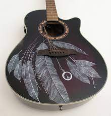 Pin On Hand Painted Guitars Ukuleles And Art