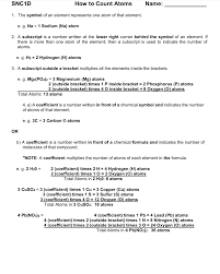 Counting Atoms Note And Worksheet Wednesday April 24 2019 Translating Algebraic Expressions Counting Atoms Worksheet Algebraic Expressions