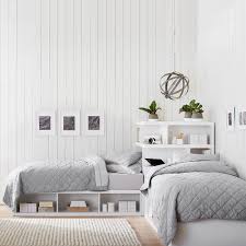 I like how the bottom bunk sits low to the floor making the top bunk lower (we have low ceilings). Store It Corner Bed Unit Superset In 2020 Shared Girls Bedroom Twin Girl Bedrooms Kids Bedroom Designs