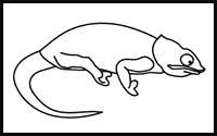 How to draw a chameleon step by step. How To Draw Cartoon Chameleons Realistic Chameleons Drawing Tutorials Drawing How To Draw Chameleons Drawing Lessons Step By Step Techniques For Cartoons Illustrations