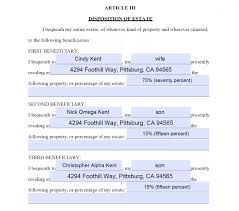 A last will and testament is a legal document outlining how an individual's assets shall be managed after their demise. Free Last Will And Testament Template Printable Forms Online