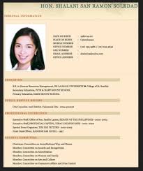 Resume Sample For Job Application Philippines